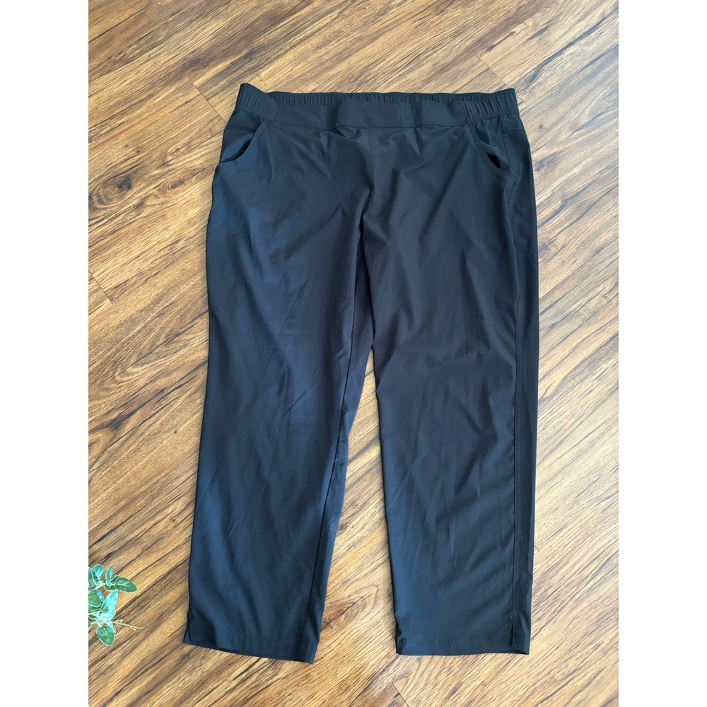 LOT OF 3 🌸 Eddie Bauer Activewear Women Plus Size 2X Olive Green Ankle Black - Picture 2 of 7